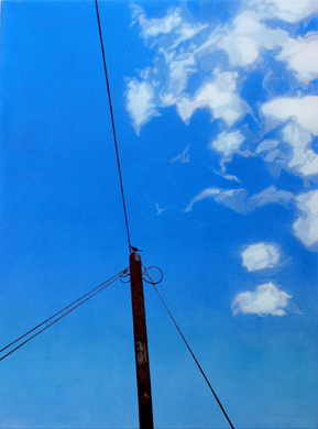 Modr z neba (Bsnik rno) - 2007, olej na pltne, 110x75cm