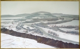  Devn Castle in Winter - 1997, oil on canvas, 90x150cms