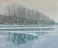 Bodky II (Zima) - 2008, olej na pltne, 100x130cm