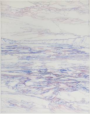  Confluence I. - 2009, pen, pencil on tracing paper, 110x85cms