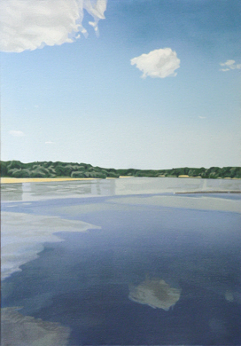  Symetry (Beneath Devin) - 2005, oil on canvas, 110x75cms