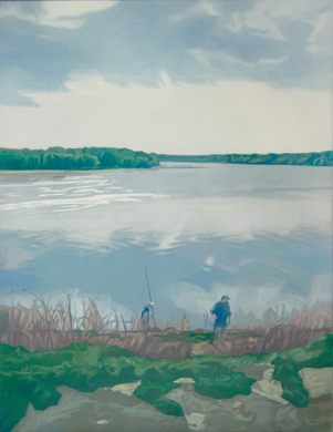 Sútok II (Ticho) 2009.Olej,plátno.110x85cm