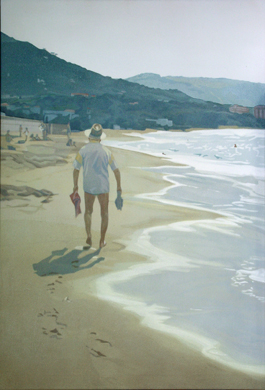  Upon and Behind My Father - 2005, oil on canvas, 110x75cms